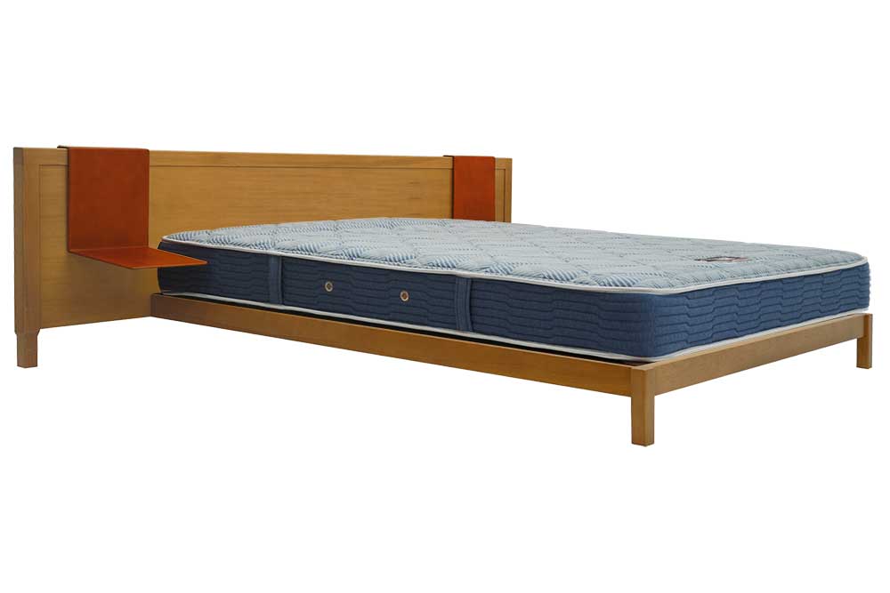 Queen-Size Bed Frame w/Hanger table x2 (Used)