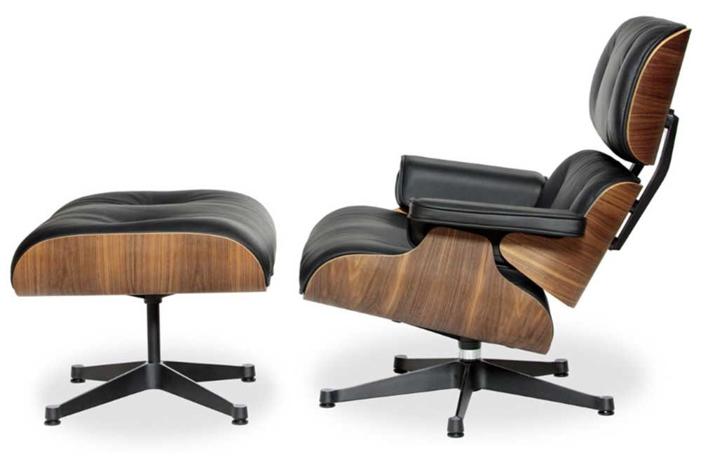 Lounge Chair with Ottoman (Leather) (Used)