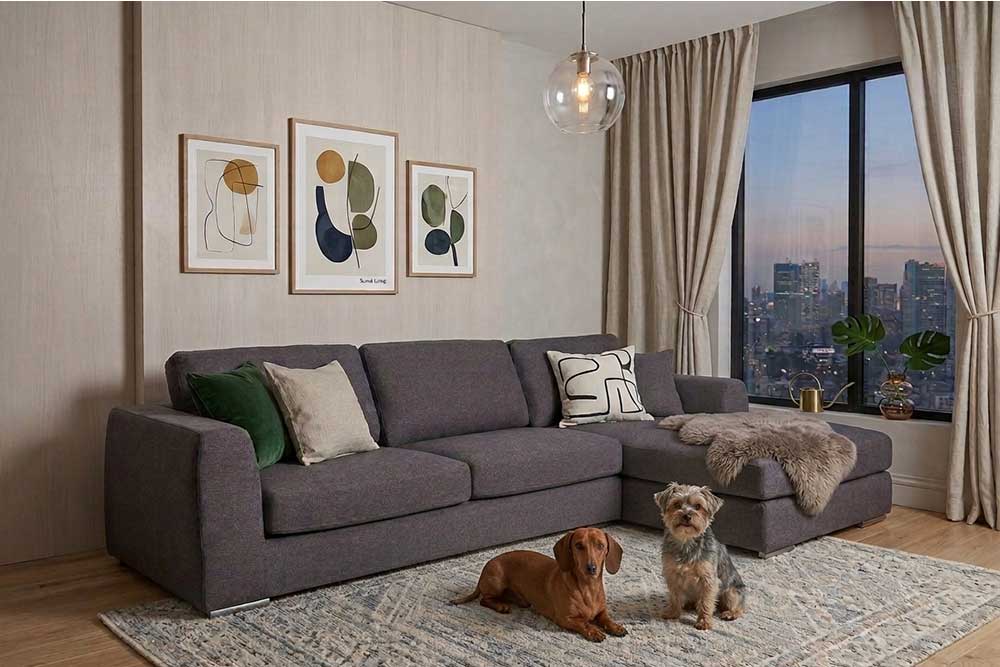 Corner Sofa (Used Frame / New Cover)